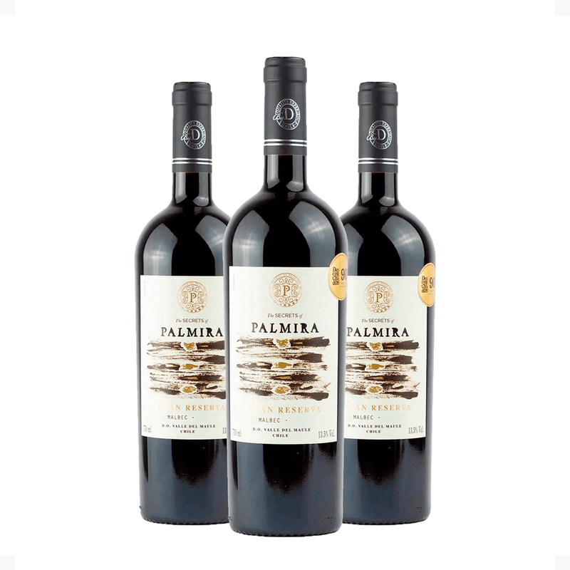 Kit 3 Casa Donoso Palmira Gran Reserva Malbec