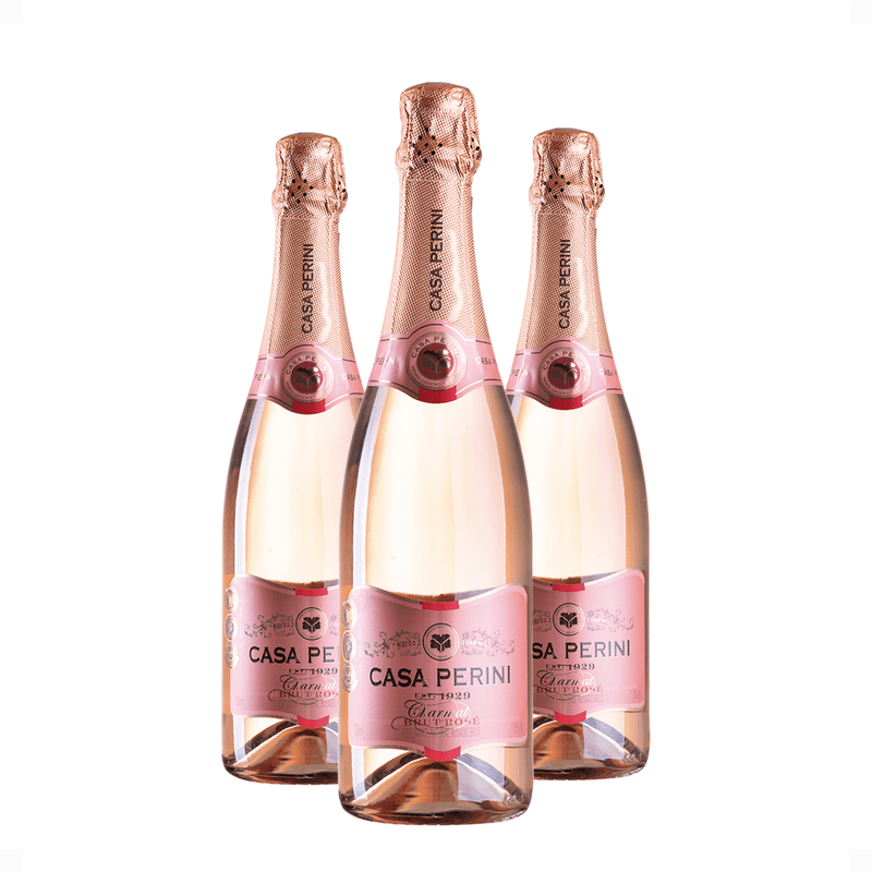 Kit 3 Casa Perini Brut Rosé